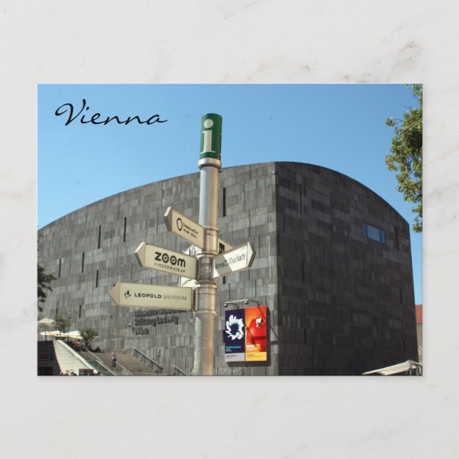 mumok vienna sign postcard (Front)