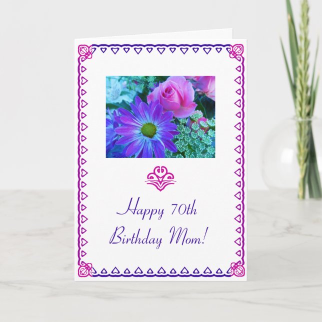 Mum's 70th Birthday Card (Front)