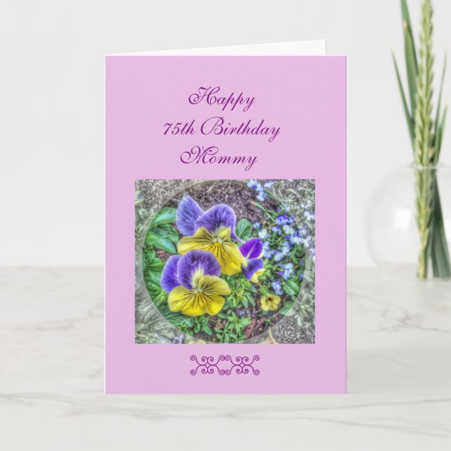 Mum's 75th birthday card (Front)
