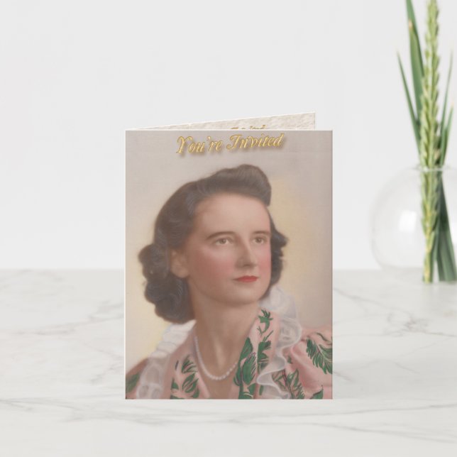 Mum's 90th Birthday Invitation (Front)