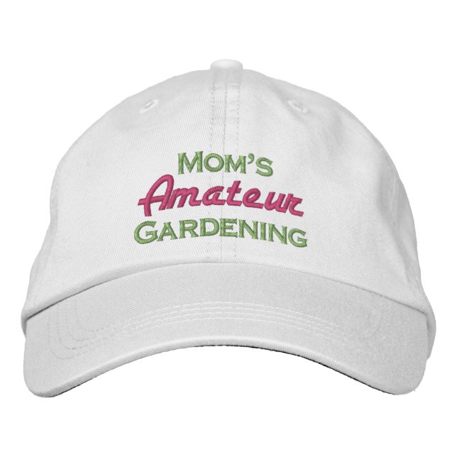 Mum's Amateur Gardening Embroidered Baseball Hat (Front)