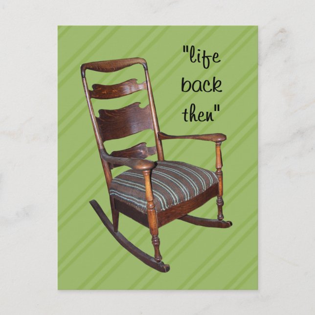 Mum's Antique Rocker Postcard- - customise Postcard (Front)