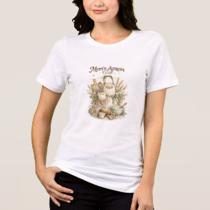 Mum's Apron Club Vintage Kitchen T-Shirt Design Tri-Blend Shirt