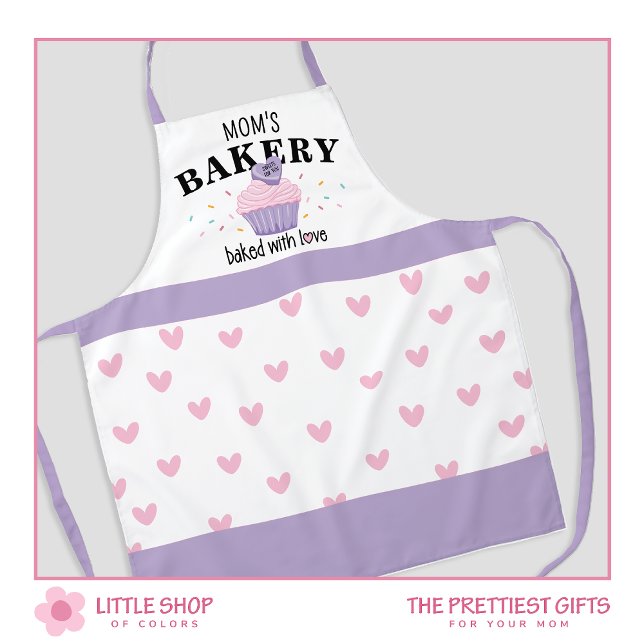 Mum's Bakery Pink Cupcake Mother's Day Apron (Creator Uploaded)