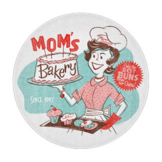 Mum's Bakery Retro Cutting Board (CUSTOMIZABLE)