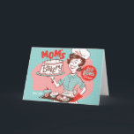Mum's Bakery Retro Mother's Day Card<br><div class="desc">Is your mum an awesome baker? Can she whip up a batch of scrumptious cupcakes in the blink of an eye? Then this card is for her! Based on midcentury-styled illustrations, this original design by Ridge Rooms features a fun retro design for your favourite baker! And make sure to fill...</div>