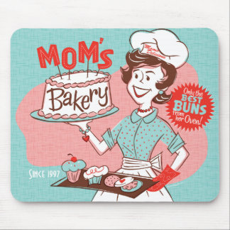 Mum's Bakery Retro Mother's Day Mousepad