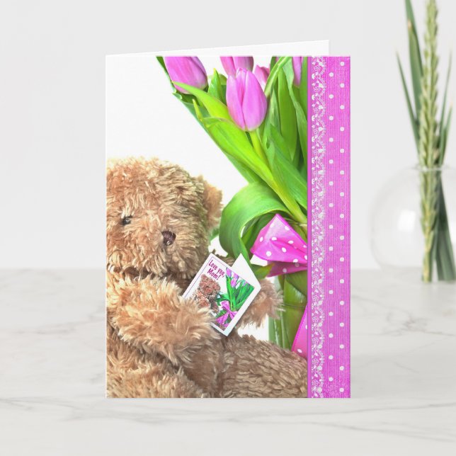 Mum's Birthday Bear Card (Front)