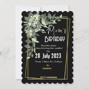 Mum's birthday Invitation
