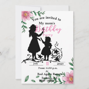 Mum's birthday Invitation