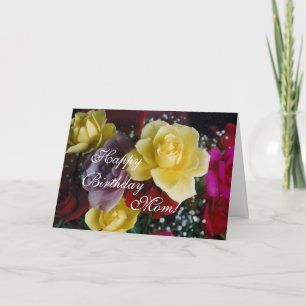 Mum's Birthday roses Card