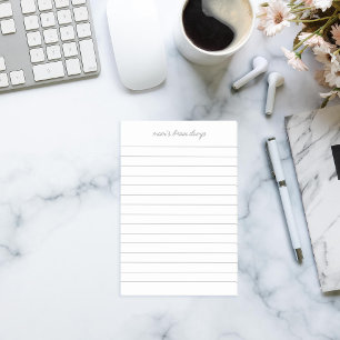 Mum's Brain Dump List Post-it Notes