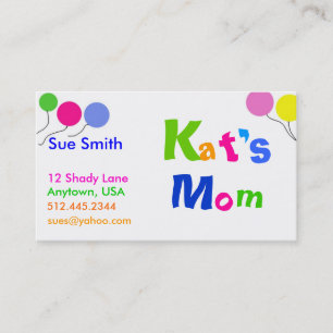Mum's Business card
