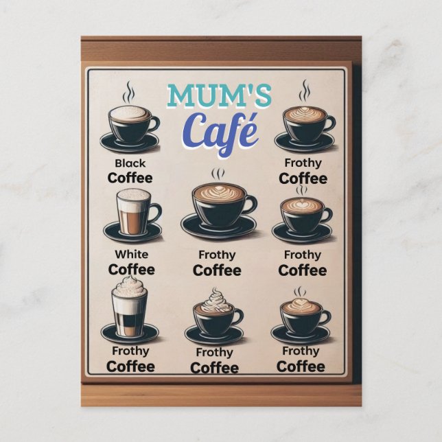 Mum's Cafe Postcard (Front)