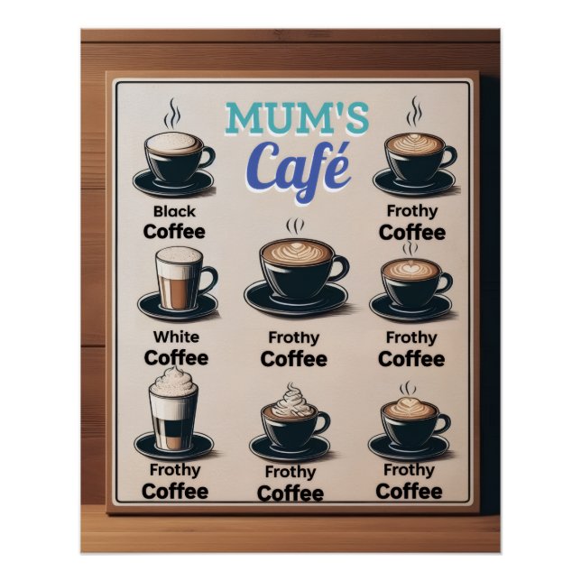 Mum's Cafe Postcard Poster (Front)