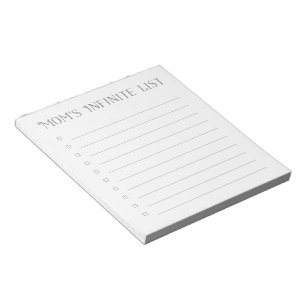 Mum's Checklist   Check Boxes 40 Tear Away Pages Notepad