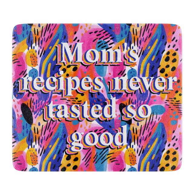 Mum's chopping board Abstract cooking (Front)