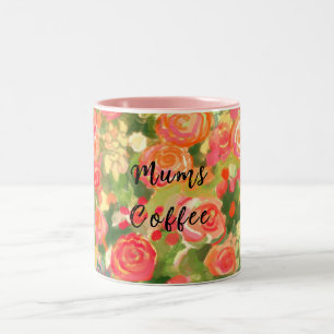 Mums coffee, Floral  Mug