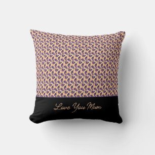Mum's Cute and Awesome Leopard Pattern  Cushion
