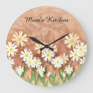 Mum's Daisy Kitchen Clock
