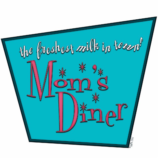 Mum's Diner: Breastfeeding Photo Sculpture Key Ring (Front)