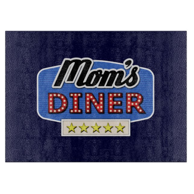 Mum's Diner - Fun Mum Life Kitchen Cutting Board (Front)