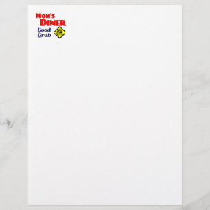 Mum's Diner Good Grub Funny Retro Saying