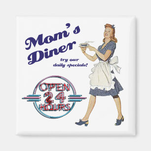 Mum's Diner Magnet
