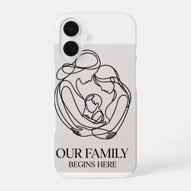 Mums expecting a baby  iPhone 16 case (Back)