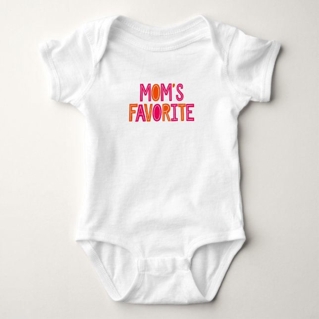 Mum's Favourite. Baby Bodysuit (Front)