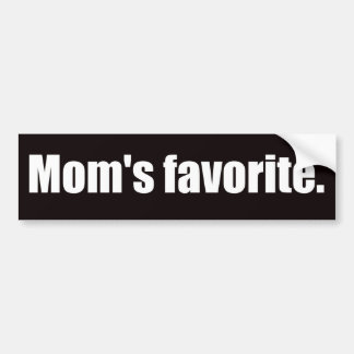 Mum's Favourite Bumper Sticker