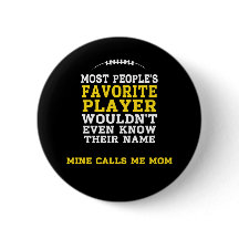 Mum's Favourite Football Player Black & Gold