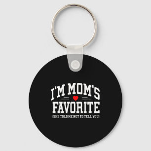 Mum's favourite moms favourite son daughter mother key ring