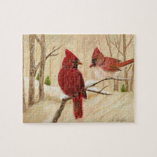 Mum's Favourite Redbirds Jigsaw Puzzle