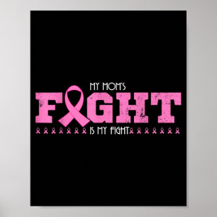 Mum's fight is fight - breast cancer awareness poster