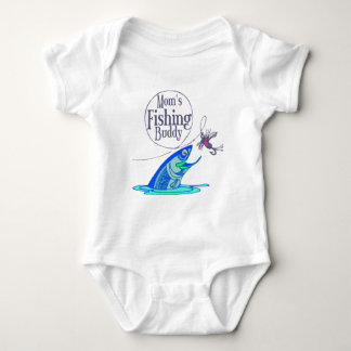 Mum's Fishing Buddy Baby Bodysuit