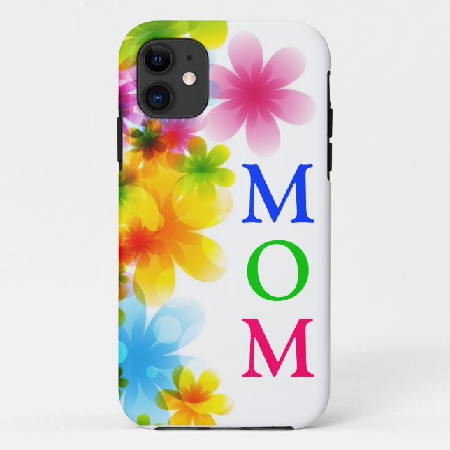 Mum's Floral iPhone Case (Back)