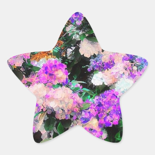 Mum's Flower Garden Star Sticker (Front)