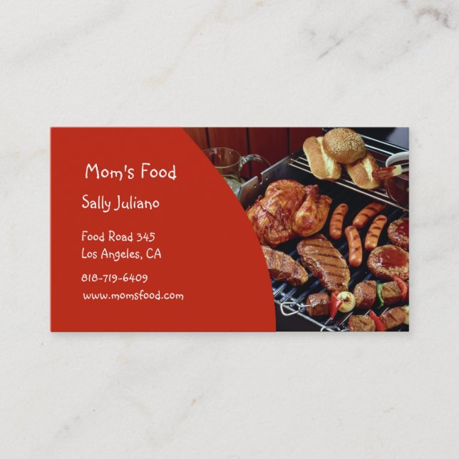 Mum's Food Business Cards (Front)