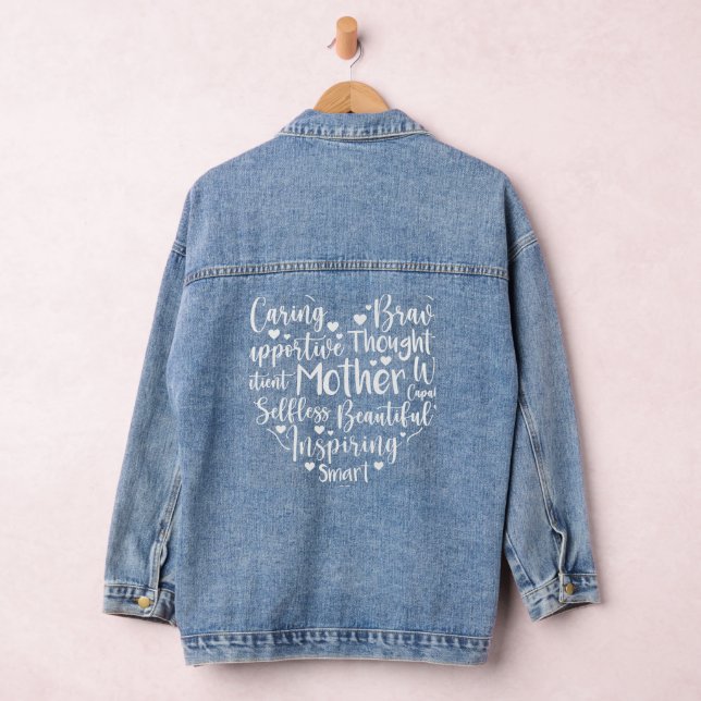 Mum's Heart Denim Jacket (Hangar)