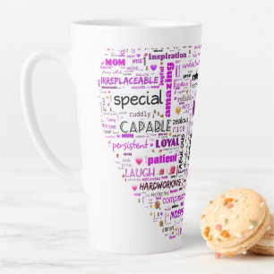 Mum's Heart Latte Mug