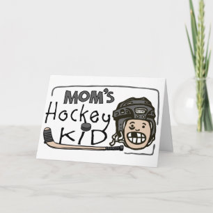 Mum's Hockey Kid Holiday Card