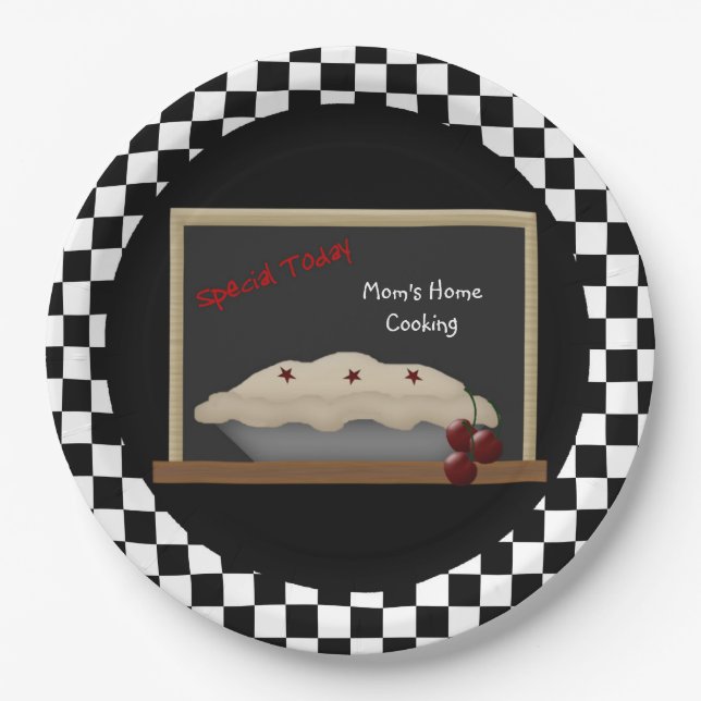 Mum's Home Cooking Paper Plate (Front)