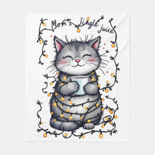 Mum's Jingle Juice  Fleece Blanket