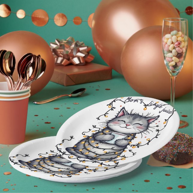Mum's Jingle Juice  Paper Plate (Multi)