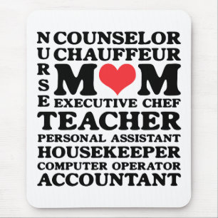 Mum's Jobs Mother's Day Mousepad