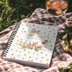 Mum's Journal Personalised Citrus Floral