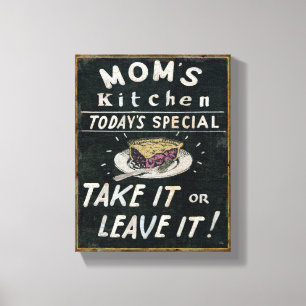 Mum's Kitchen Canvas Print