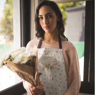 Mum's Kitchen   Personalised Citrus Floral Apron