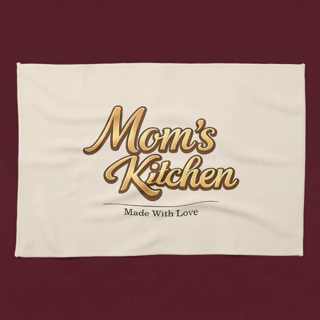 Mum's Kitchen Personalised Kitchen Tea Towel (Creator Uploaded)